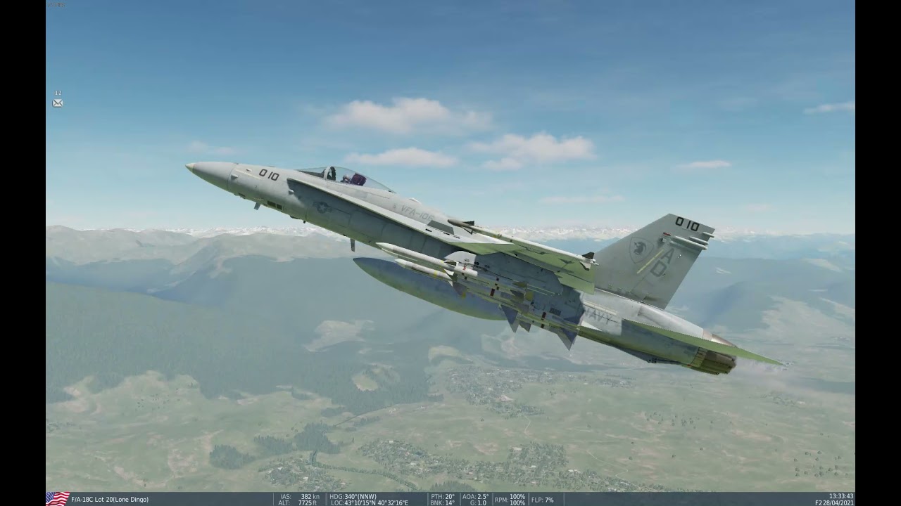 Digital Combat Simulator - F-18 Take off
