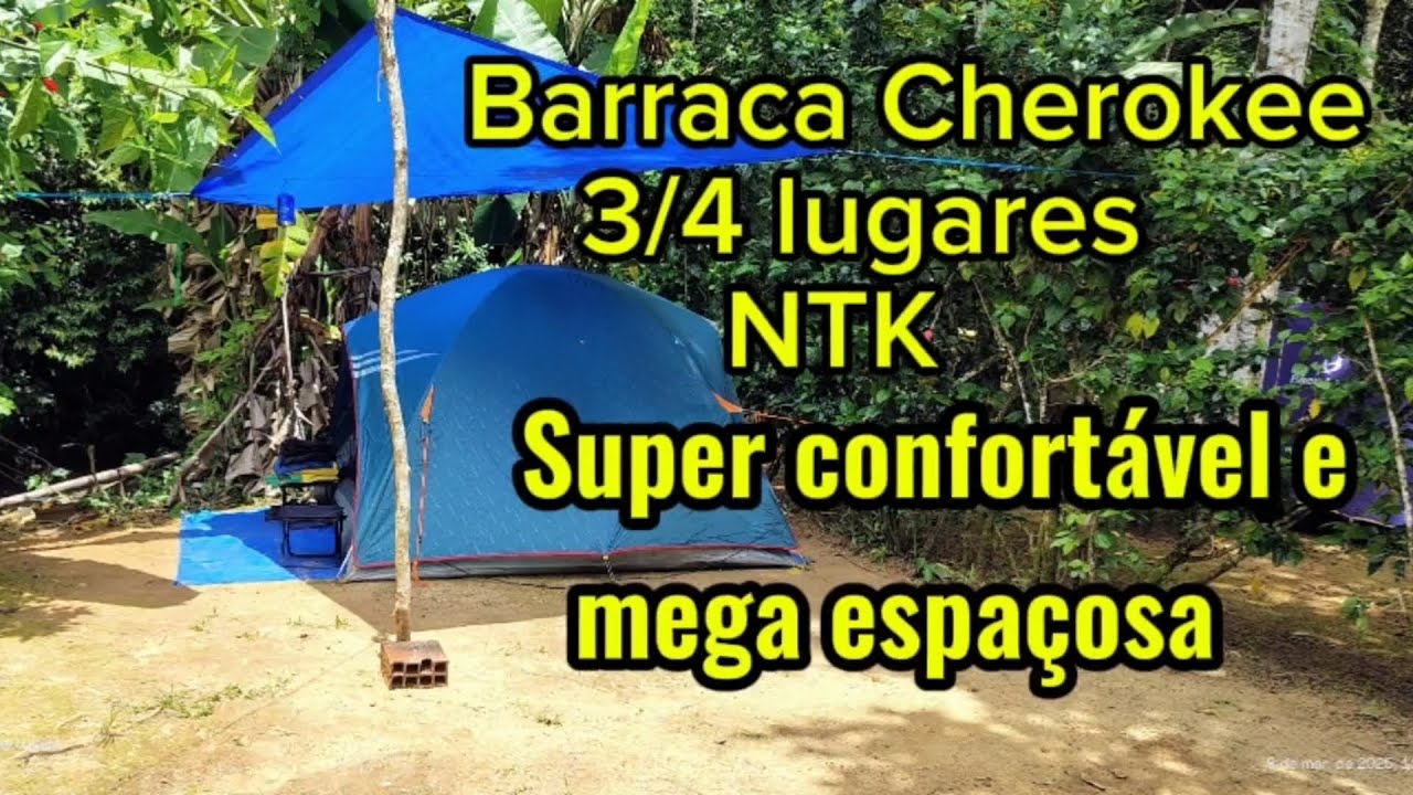 Montagem completa da barraca Cherokee NTK 3/4 lugares  #cherokee #ntk  @nautikachileoficial7919