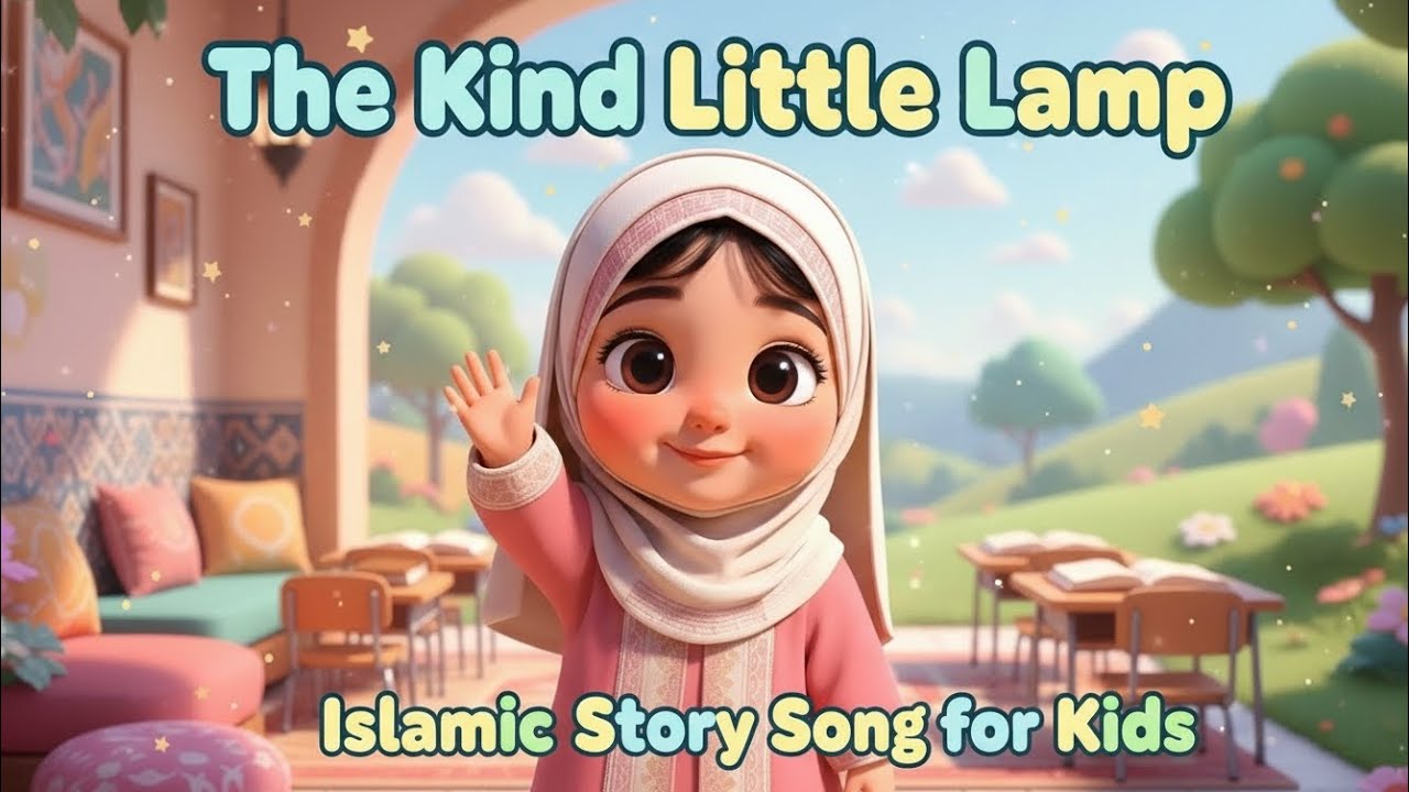 A Kind Little Lamp 🌙 | Islamic Story Song for Kids | Learn Kindness & Iman