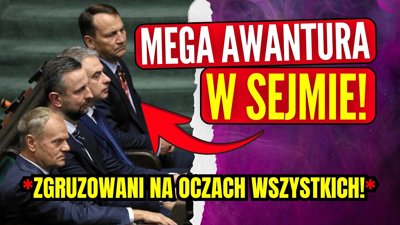 MEGA AWANTURA W POLSKIM SEJMIE! POSŁOWIE ZGRUZOWALI TUSKA I SIKORSKIEGO!
