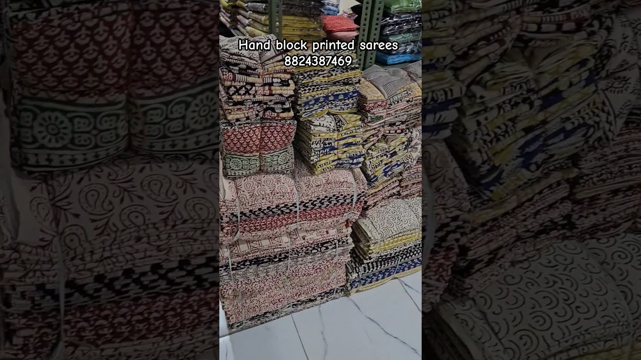 Manufacturer & Wholesaler of hand block printed sarees @Nik.fashion #handblock #manufacturer #art
