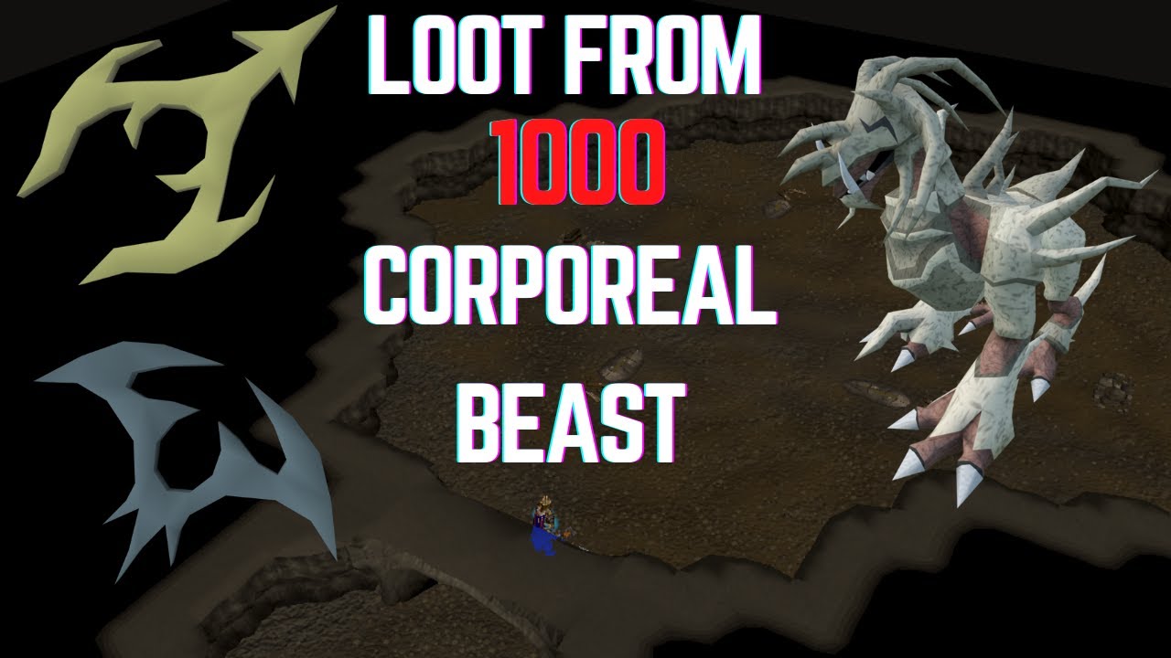 Loot from 1000 Corporeal Beast and preset guide [AFK method] |Runescape 3|