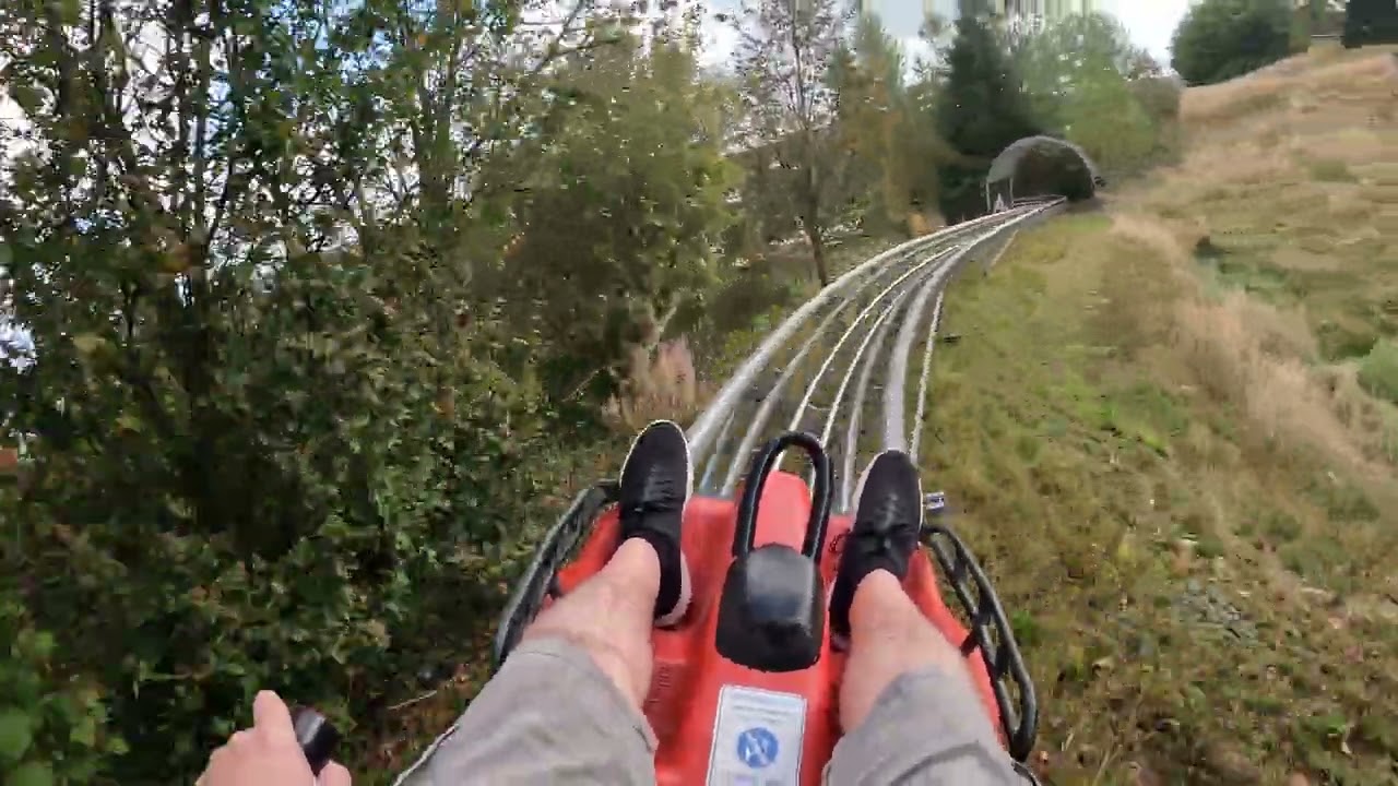 Wurzel Rudis Allwetter Bobbahn, Alpine Coaster Eibenstock, Wurzelrudis Erlebniswelt, onride/POV