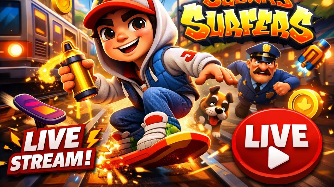 subway surf is live welcome to all 🔴🔥🔥
