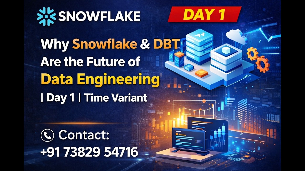 Why Snowflake & DBT Are the Future of Data Engineering | Day 1 | Time Variant