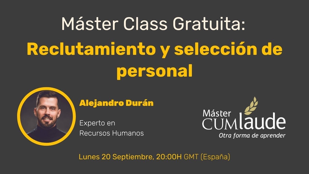 Máster Class: Reclutamiento y selección de personal