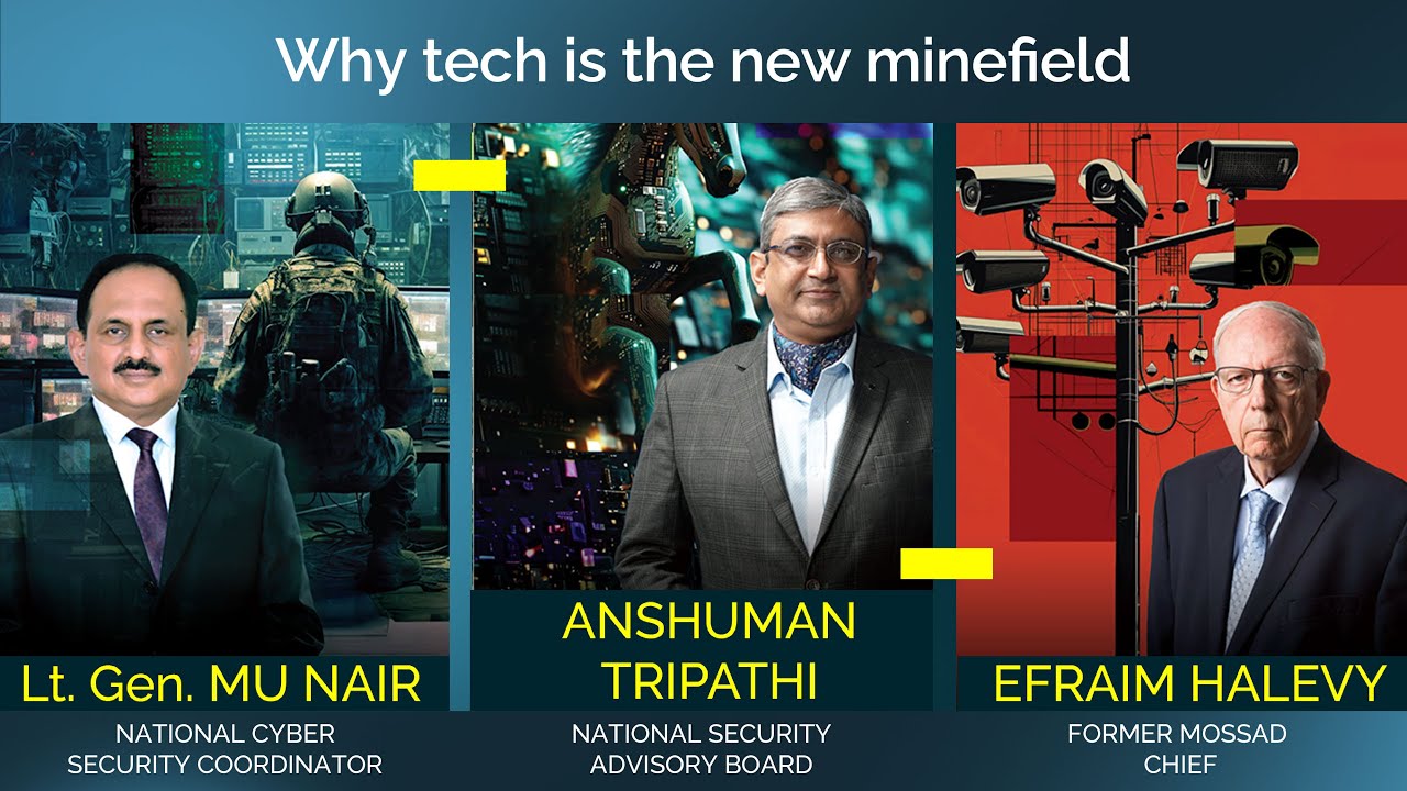 Lt. Gen. Nair, Anshuman Tripathi, Efraim Halevy on AI, tech & changing warfare | @ShomaChaudhuryLL