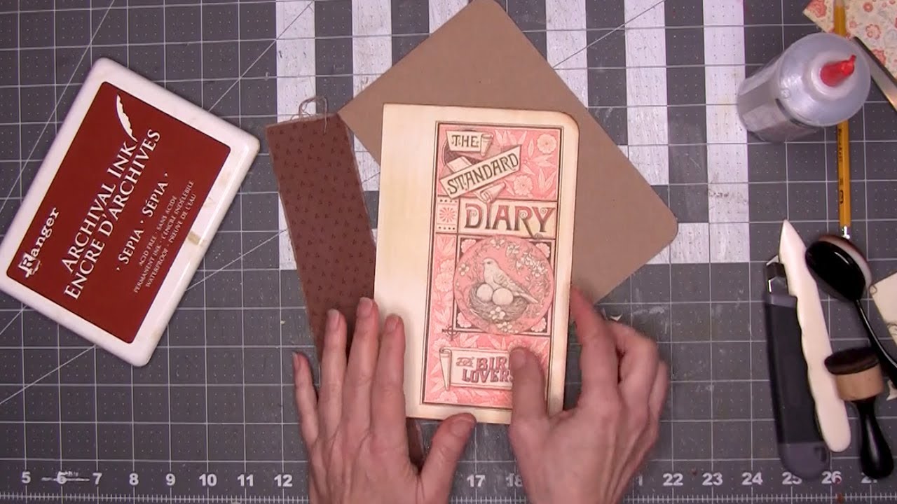 Kit Tips Tutorial: Victorian Bird Lovers Ledger Diary Journal