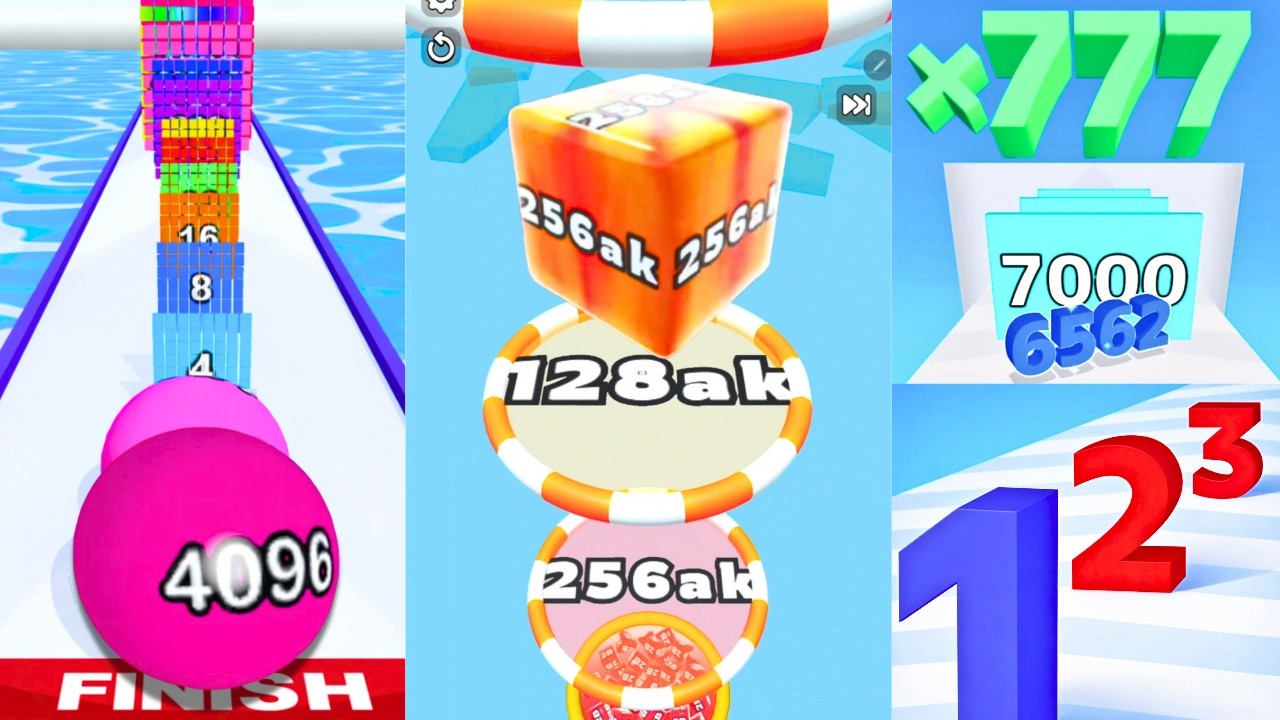 Rolling Ball Run 2048, Jelly Run, Infinity Play | Satisfying Ball Games Hub LIVE 🔴 24/7