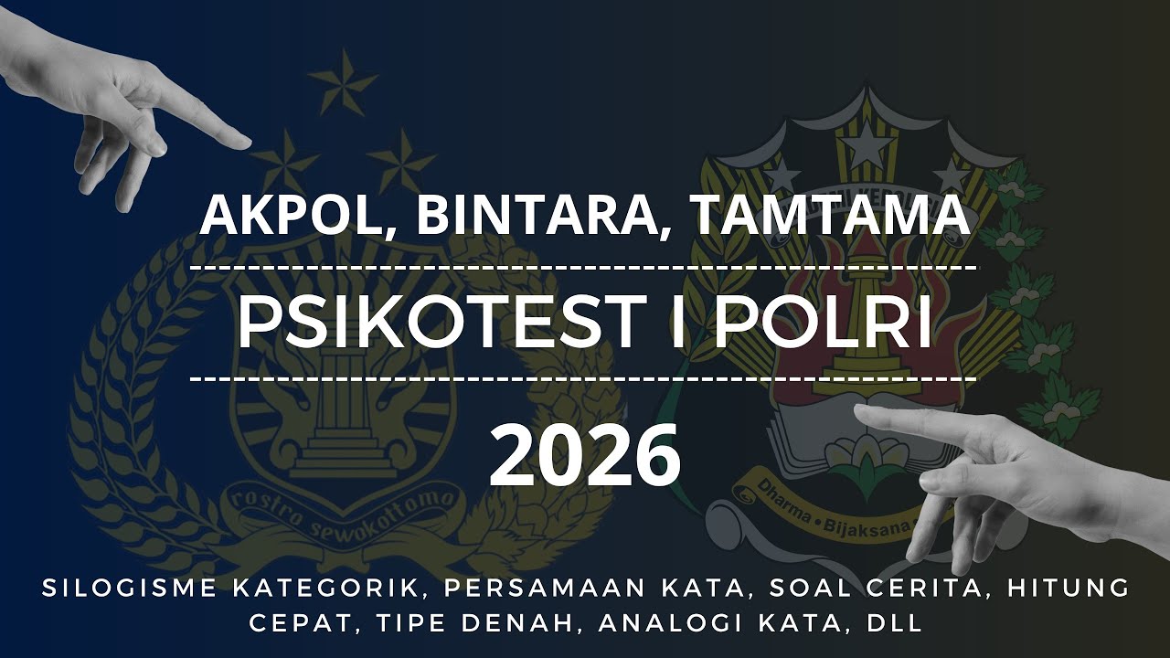 [PSIKOTEST POLRI 2026] 12 Soal Pilihan pada Tes Psikologi 1 Polri Th.2026 #casispolri2026#psikotest 
