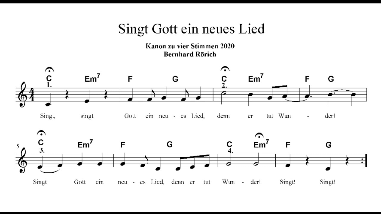 Singt Gott ein neues Lied