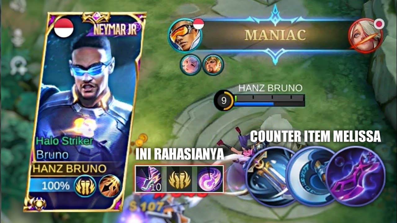 INI DIA COUNTER ITEM MELISSA - BUILD BRUNO PALING SAKIT 2023 - MLBB