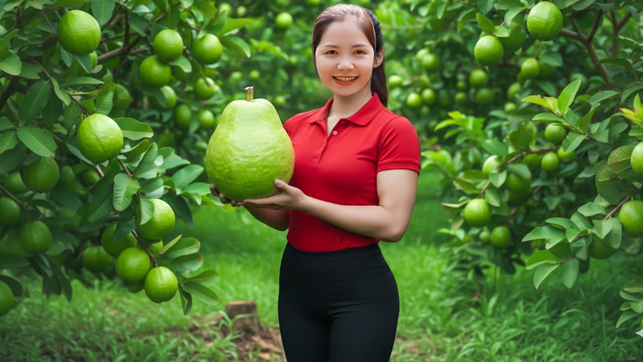 TIMELAPSE - 999 Days Harvesting 1000+ Giant Wild Guava Fruit from Villagers, Goes to Market Sell