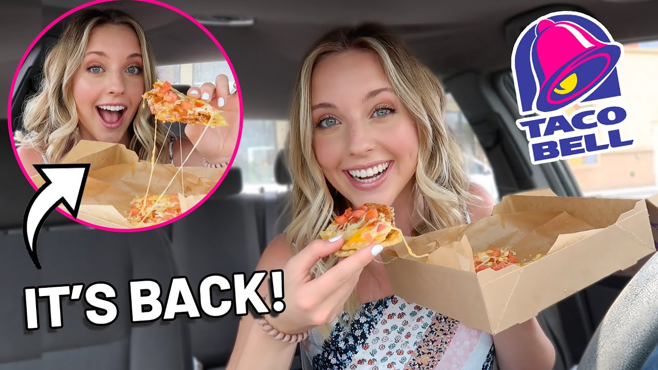 Trying Taco Bell's Mexican Pizza (it's back) for the FIRST TIME!!