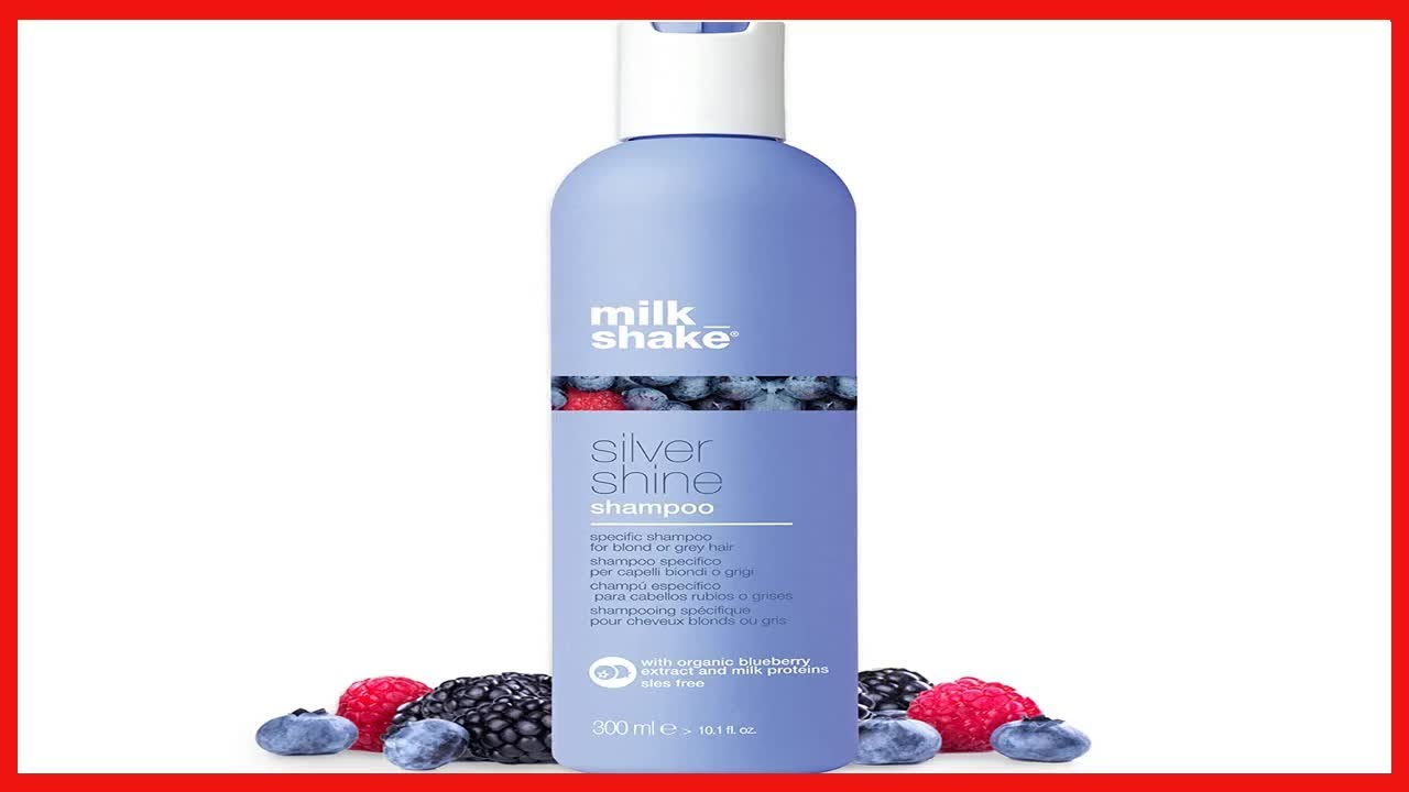 milk_shake Silver Shine Purple Shampoo for Blonde Hair - Blonde Toner for Brassy Hair 100% SLES-Free