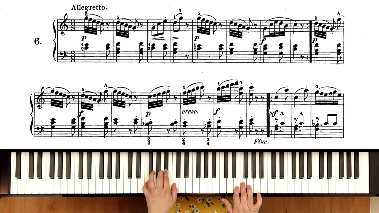 Lemoine: Etude No.6 (&Eacute;tudes enfantines Op.37)
