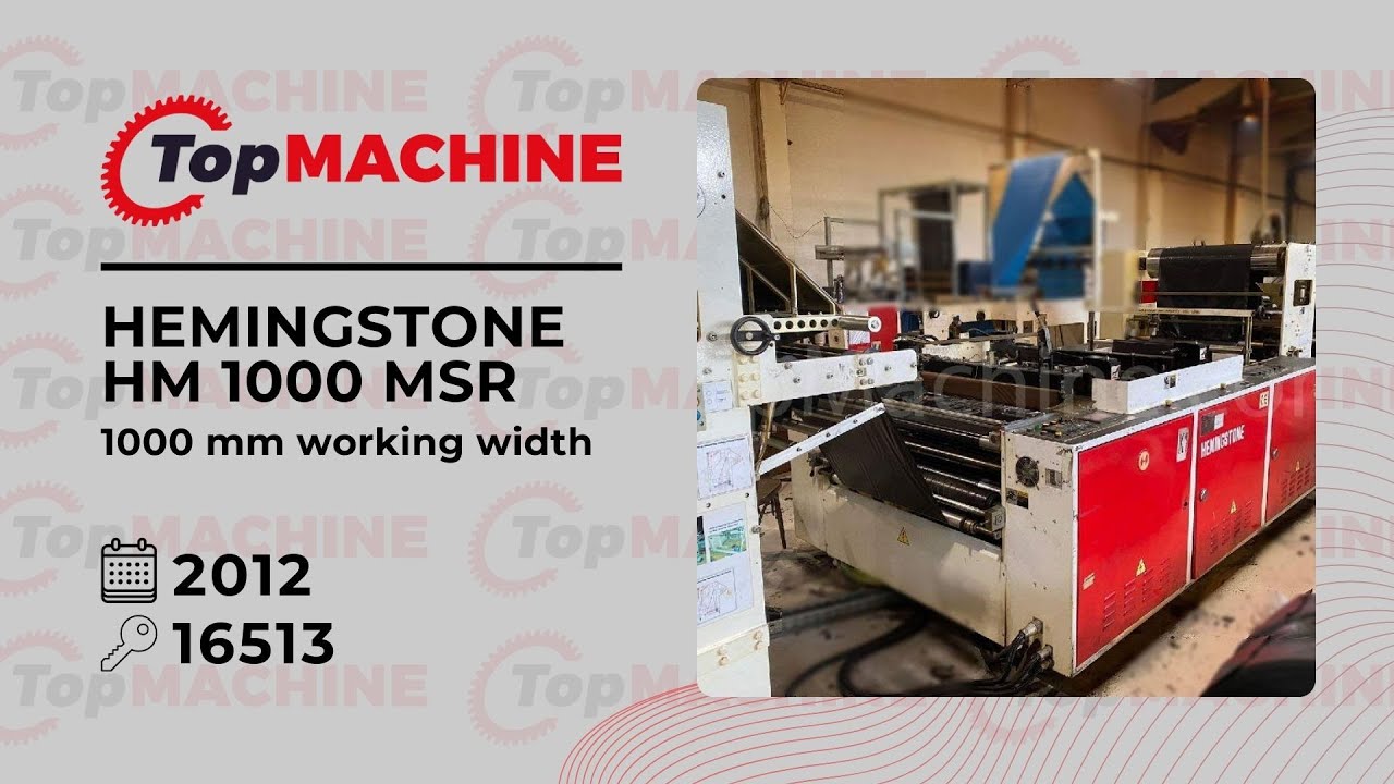 HERMINGSTONE HM 1000 MSR Bag making machine used