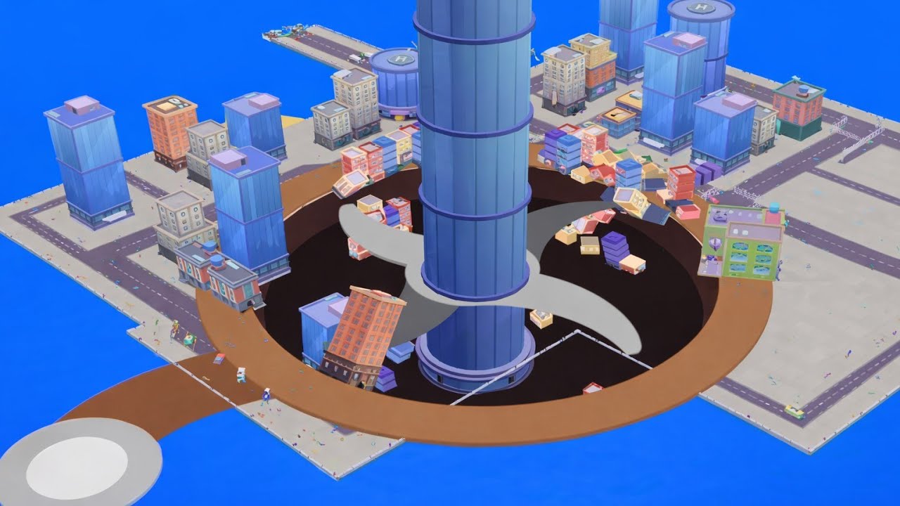 Hole.io- TOWER HOLE EVOLUTION | Pure Mobile Gaming  #70#AndroidGames#Gameplay#GamingWalkthroughs