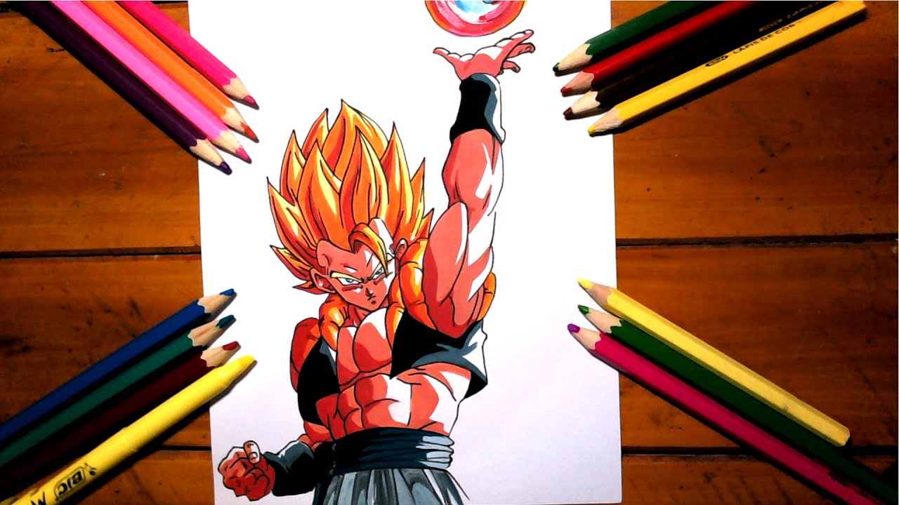 Cómo dibujar GOGETA Super Sayajin, Cómo dibujar el SSJ GOGETA