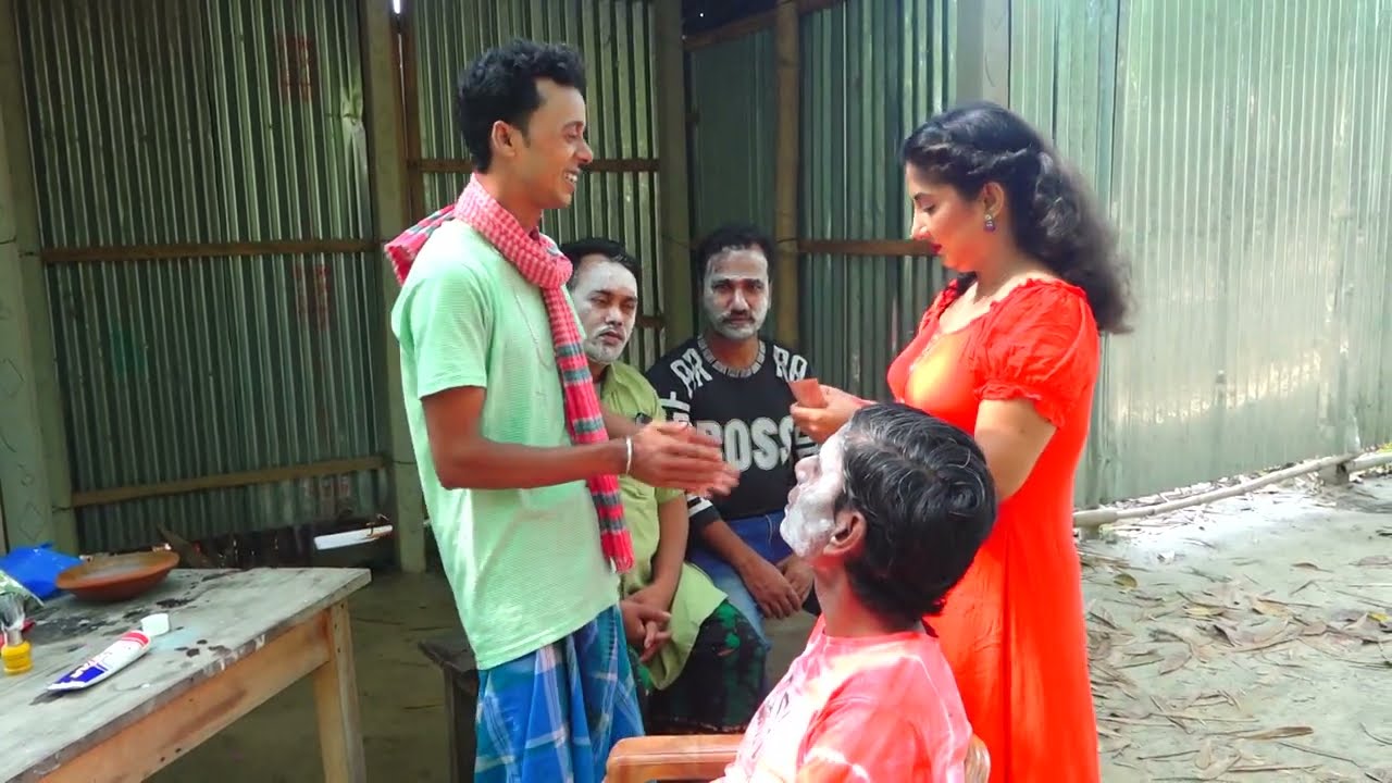 আলমগীরের ফুটপাতে সেলুনের ব্যাবসা | ফানি আলমগীর | New Comedy Vedio | Shanto Khan bd