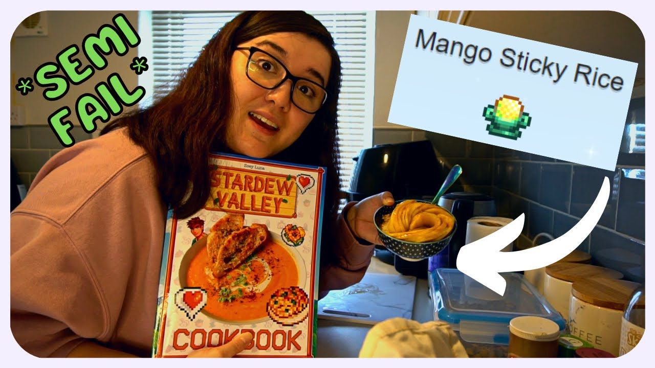 I tried to make Mango Sticky Rice from the Stardew Valley Cookbook ...