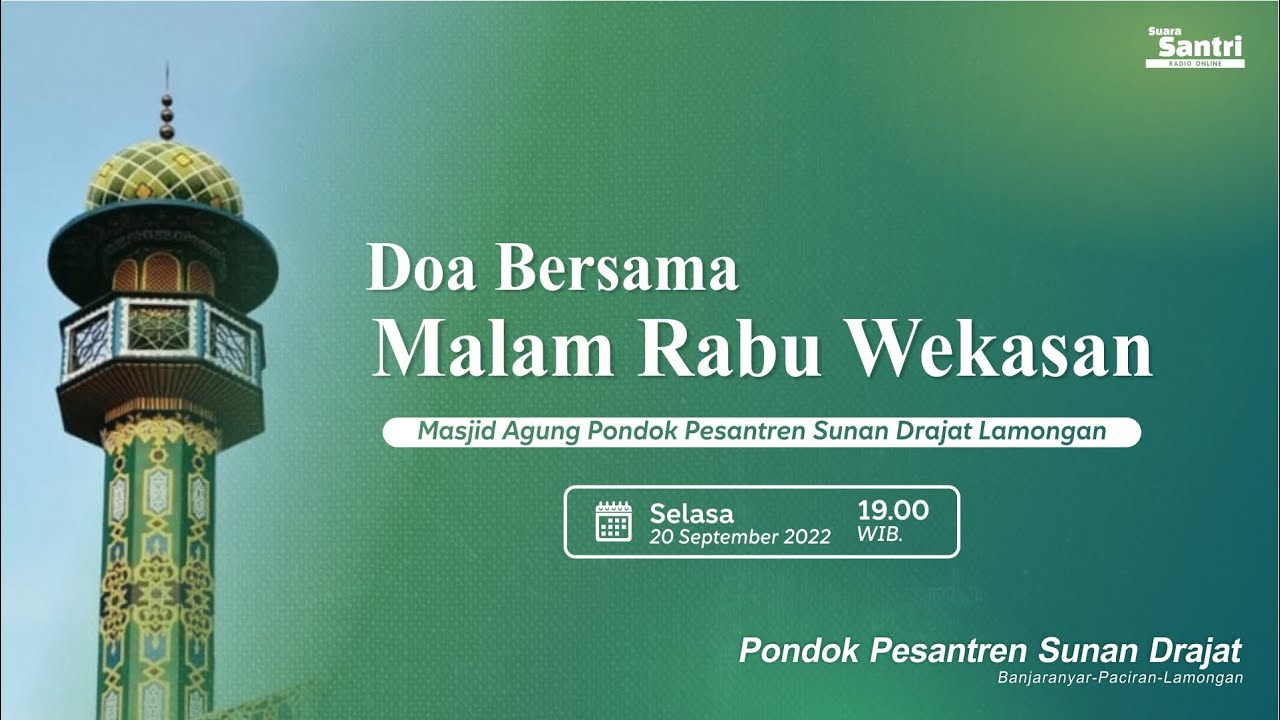 Doa Bersama Malam Rabu Wekasan | PP Sunan Drajat Lamongan