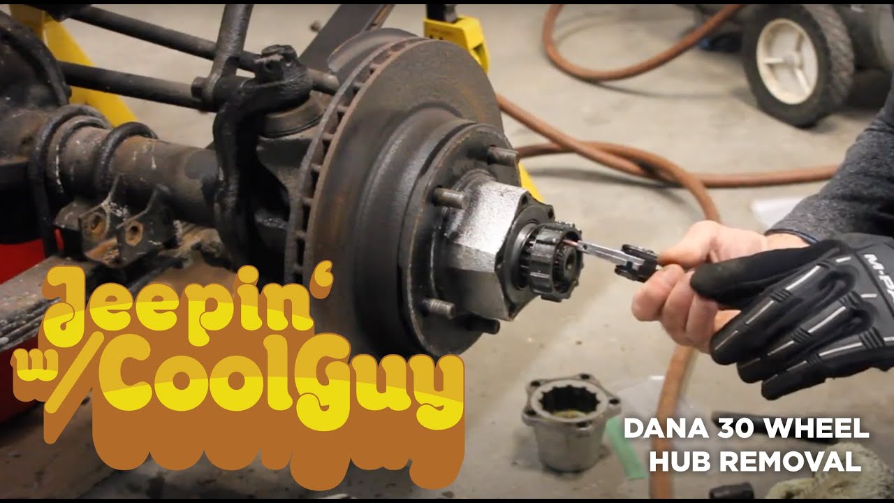 Jeep CJ7 Dana 30 Wide Track Axle 5 Bolt Wheel Hub Removal