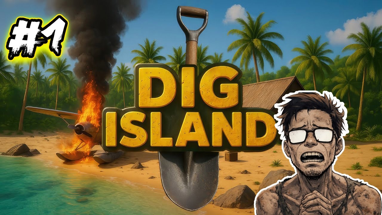 🔴DIG ISLAND #1: Sinh Tồn Và Đào Hang - SOLO SURVIVAL