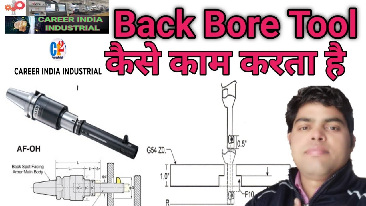 What is Back boring || Back boring cycle || G87 Back boring cycle || vmc Programming  ||