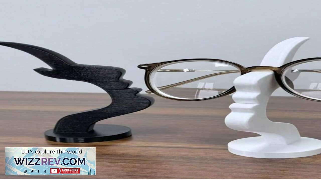 1pc 3D Printed Abstract Face Eyeglasses Holder Creative Bar Style Eyewear Stand