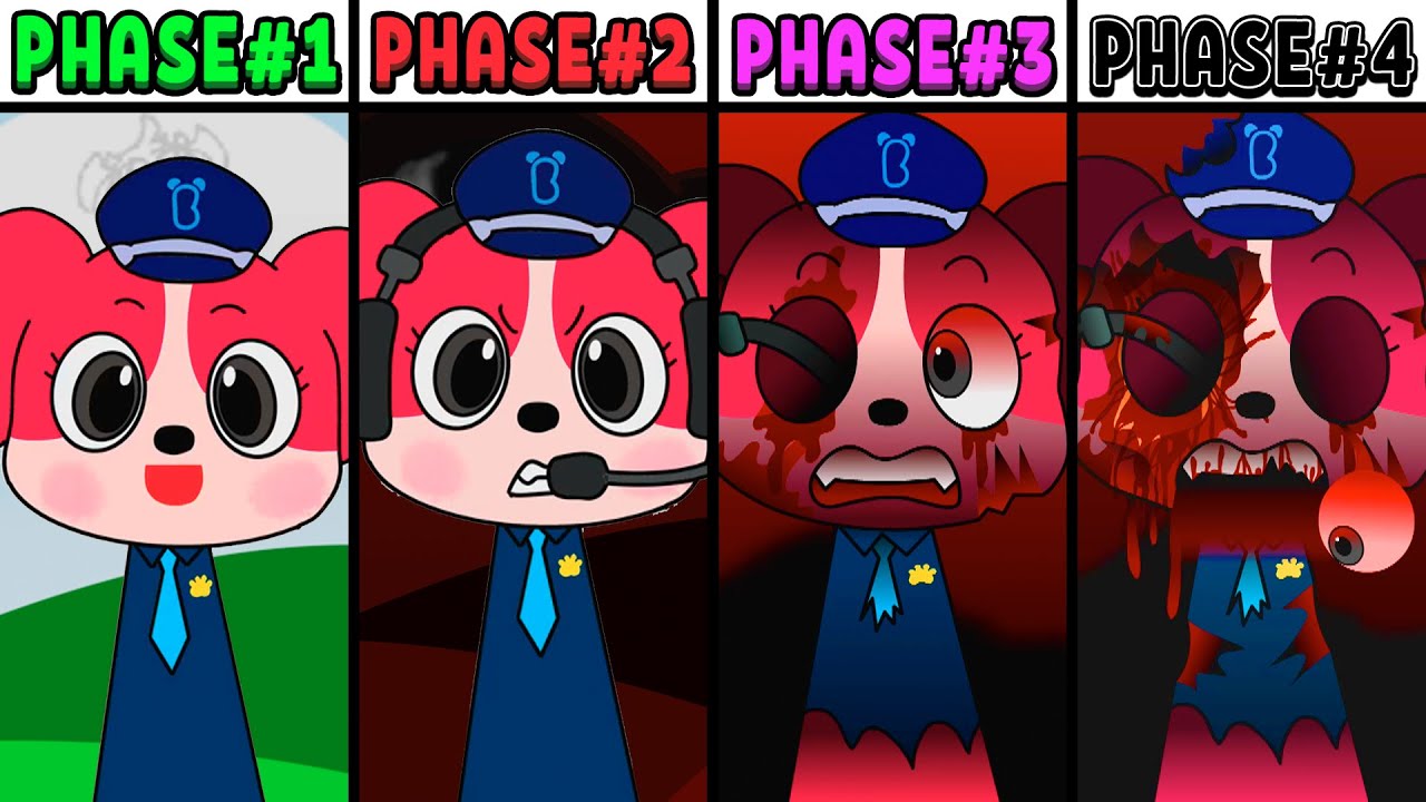 All Phases in New Incredibox Sprunki Oc of Sheriff Papillon: From Phase 1 to Phase 4