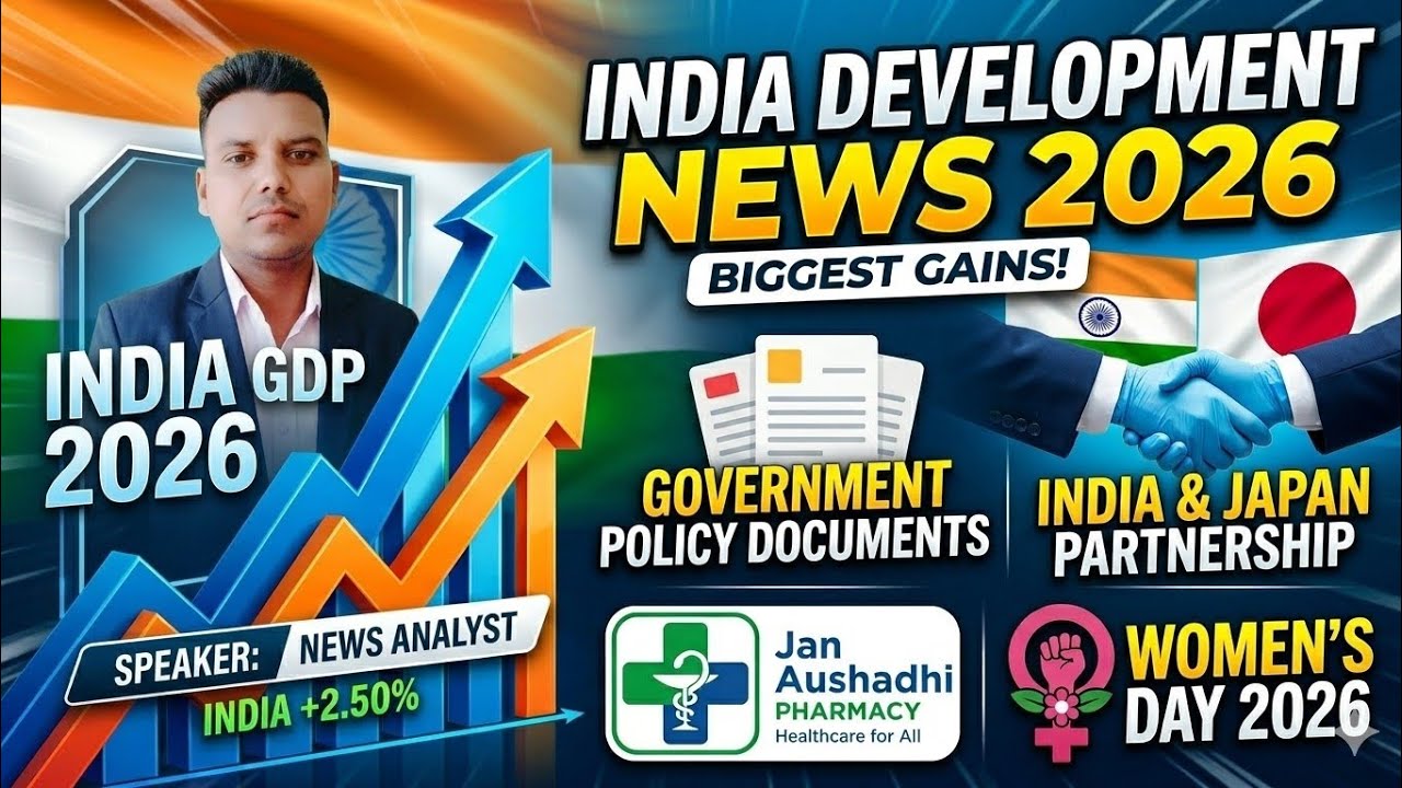 8 March current affairs// | GDP Base Year Change, Finance Commission & Jan Aushadhi
