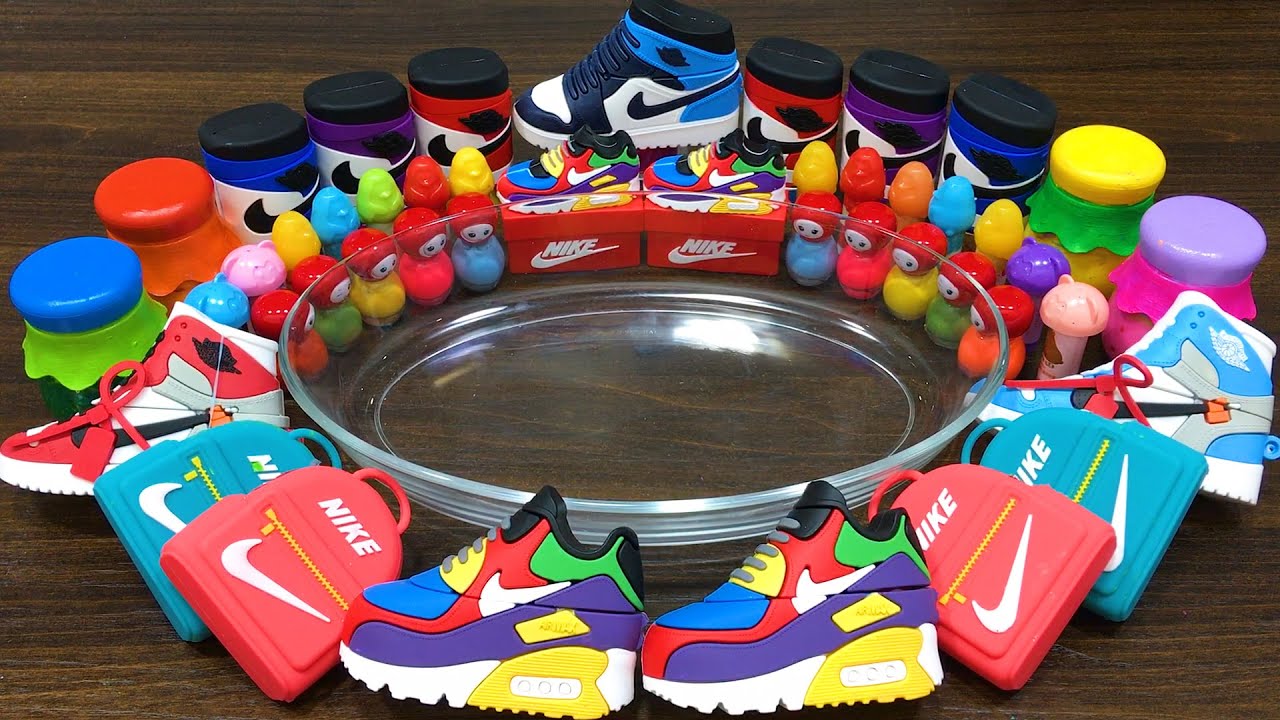NIKE SLIME ! Mixing Random into STORE BOUGHT SLIME ! Satisfying Slime Videos #1426