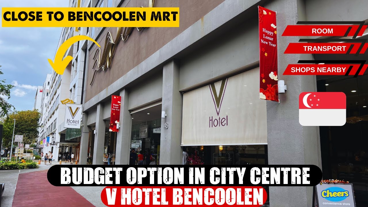 V Hotel Bencoolen Review 🏨 | How Close is it to MRT? 🚆 Room Tour & Nearby Shops!