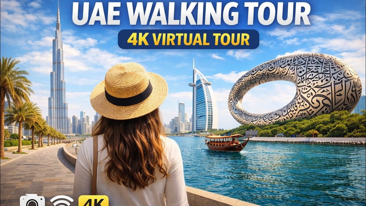 Dubai Day Walk | Sharjah Area 🇦🇪 | 4K Walking Tour