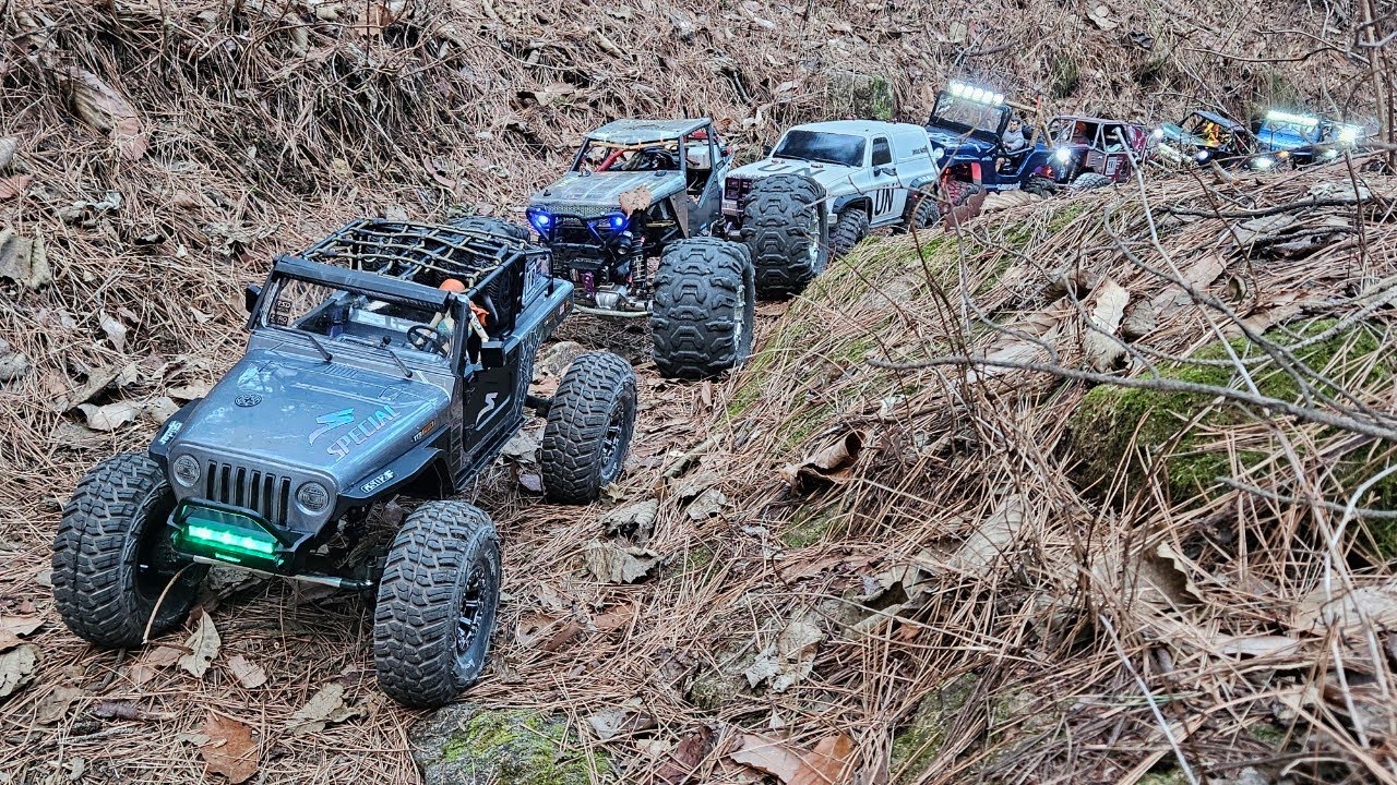 RC car climbing video. 스파이더외 잡차량ㅋ대구 용문산 산행. 