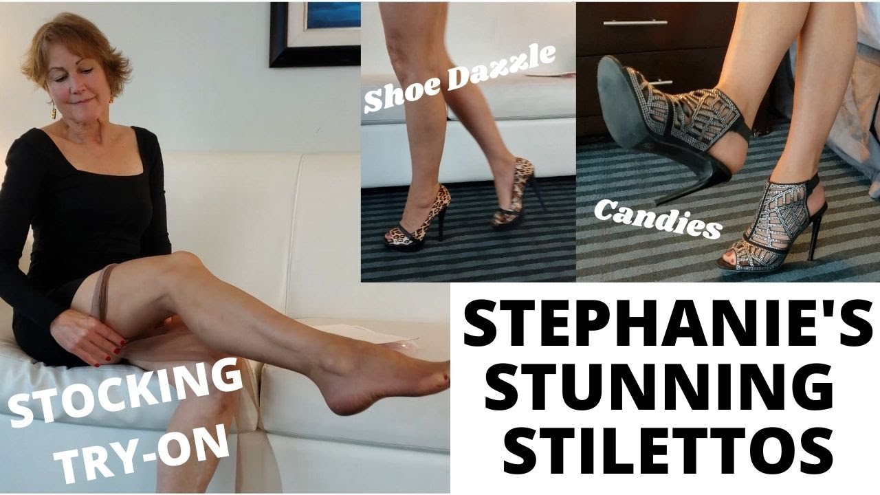 ANOTHER PANTYHOSE & STILETTO HEELS TRY ON.  FUN, FASHIONABLE, & FABULOUS!