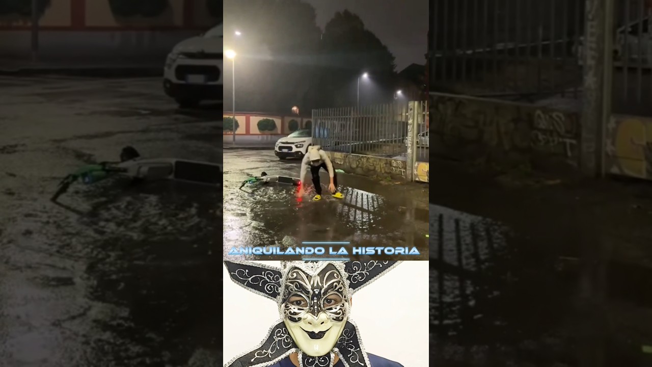 AMEGO TIRA SU PATINETE A UN CHARCO Y SE TIRA &Eacute;L TAMBI&Eacute;N... &iexcl;ACABA REVOLC&Aacute;NDOSE COMO UN LOCO!