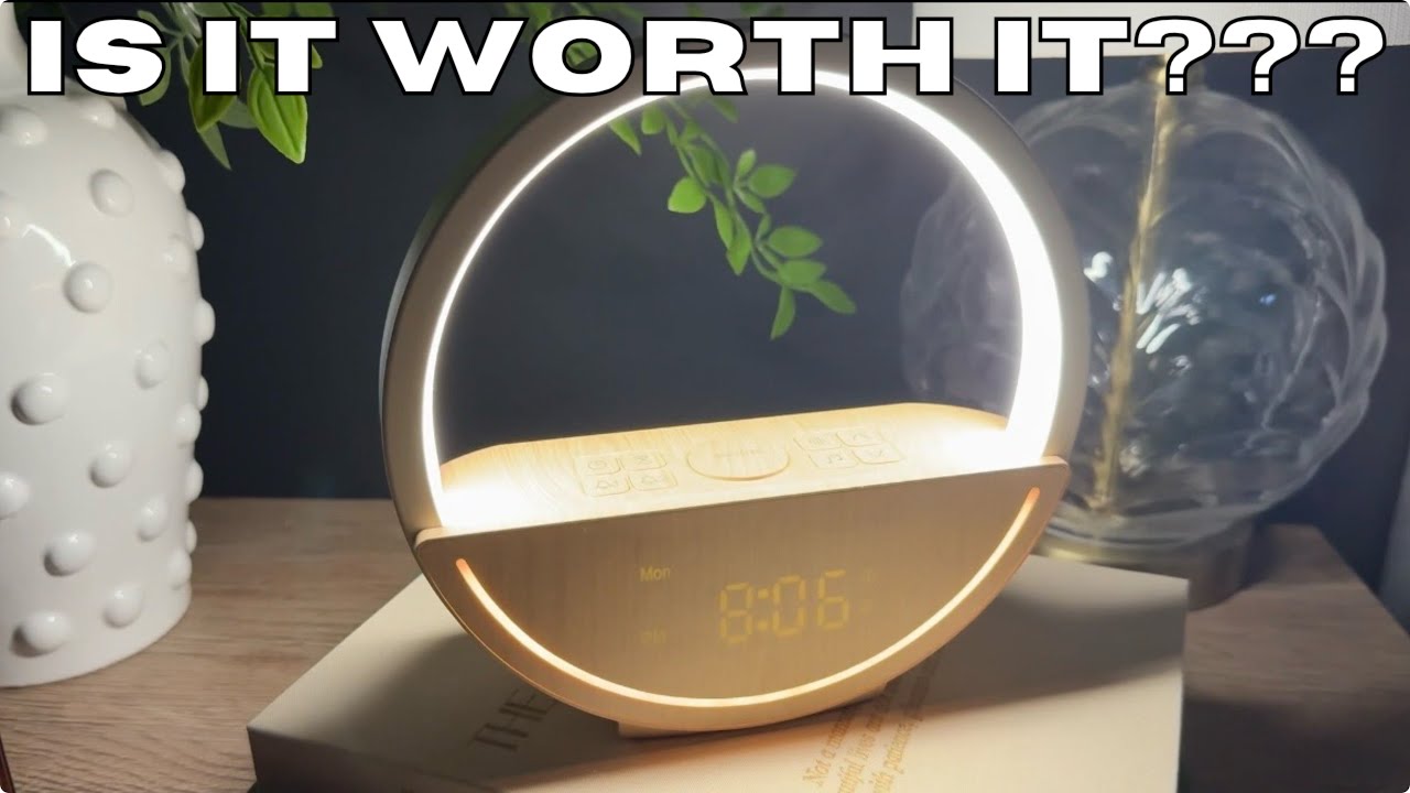 Vivilumens Wake Up Light Sunrise Alarm Clock - White Noise Sound Machine with 20 Soothing Sounds 