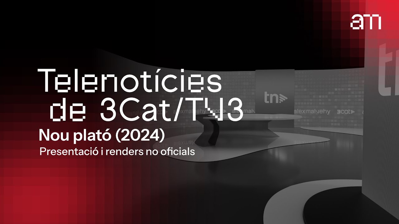 Telenotícies (3Cat/TV3) - Nou Plató (2024) | Presentació i renders no oficials