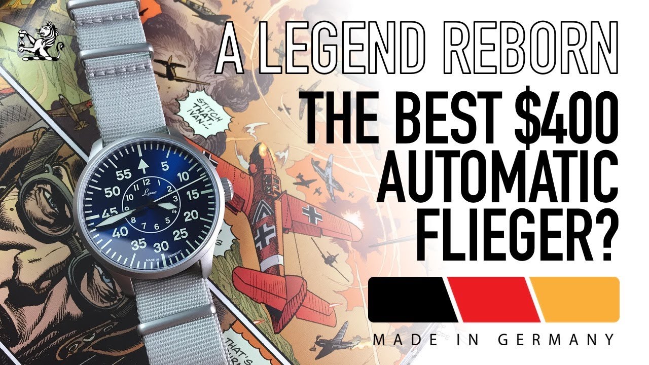 The Best German Made Automatic Pilot Watch Around $400? - Laco 39mm Aachen Blue Watch Review