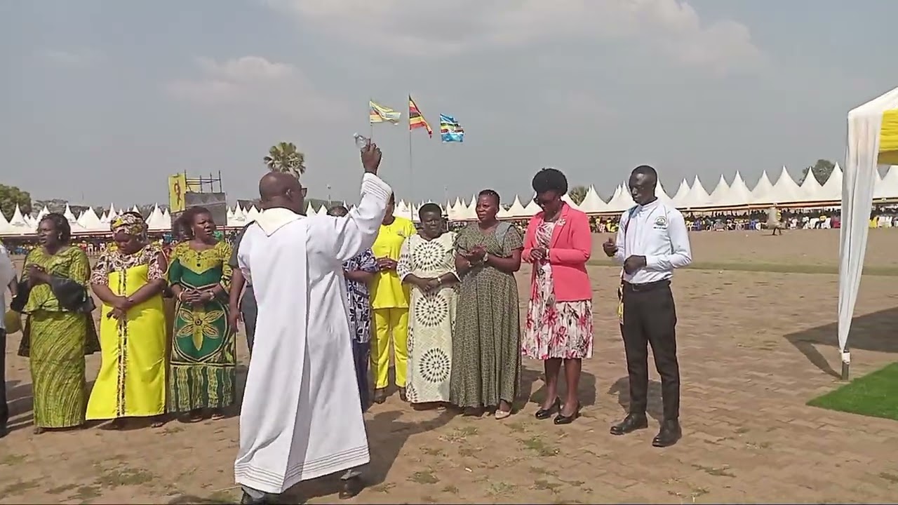 NRM candidates blessed by the Bishop upon winning the ELECTION 