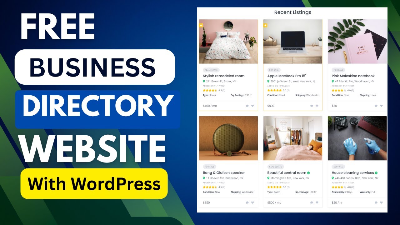 Я создал бесплатный бизнес-каталог на WordPress за 1 день.