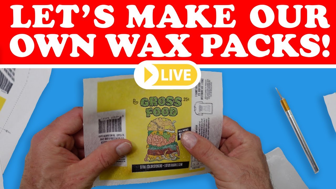 How To Make & Wrap Your Own Wax Packs! LIVE DIY!
