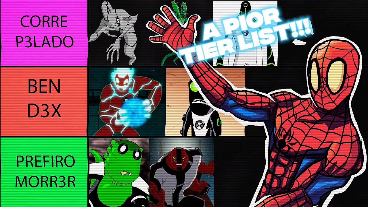 A PIOR TIER LIST DE BEN 10 CLASSIC JÁ FEITA KKKKK (que desastre)