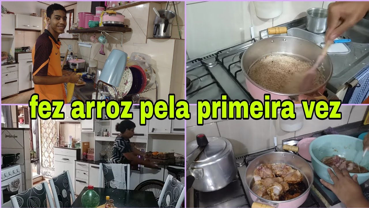 Limpei a casa e fiz almoço gostoso ☺️🏠🙏