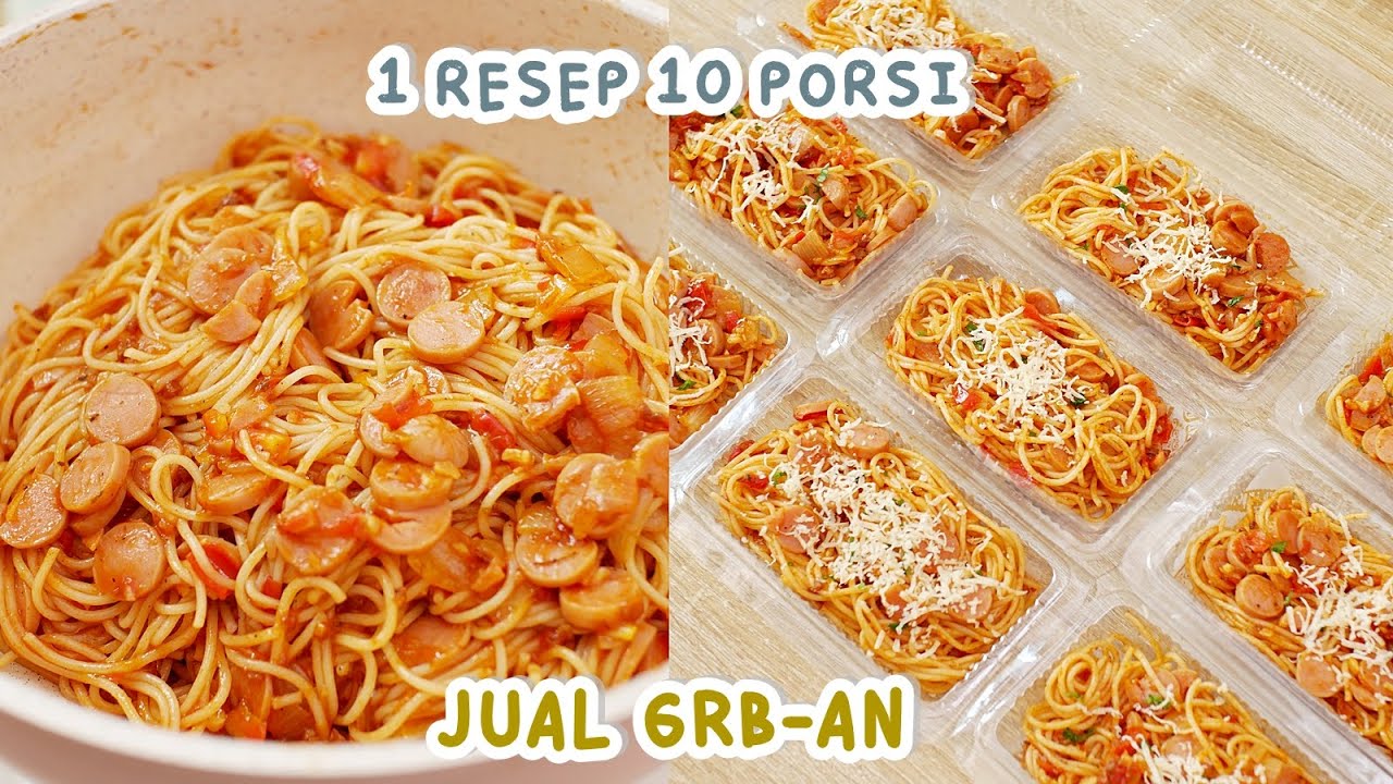 1 Resep 10 PORSI!! Laris Manis Jual 6ribuan!! Ide Jualan SPAGHETTI PRAKTIS EKONOMIS