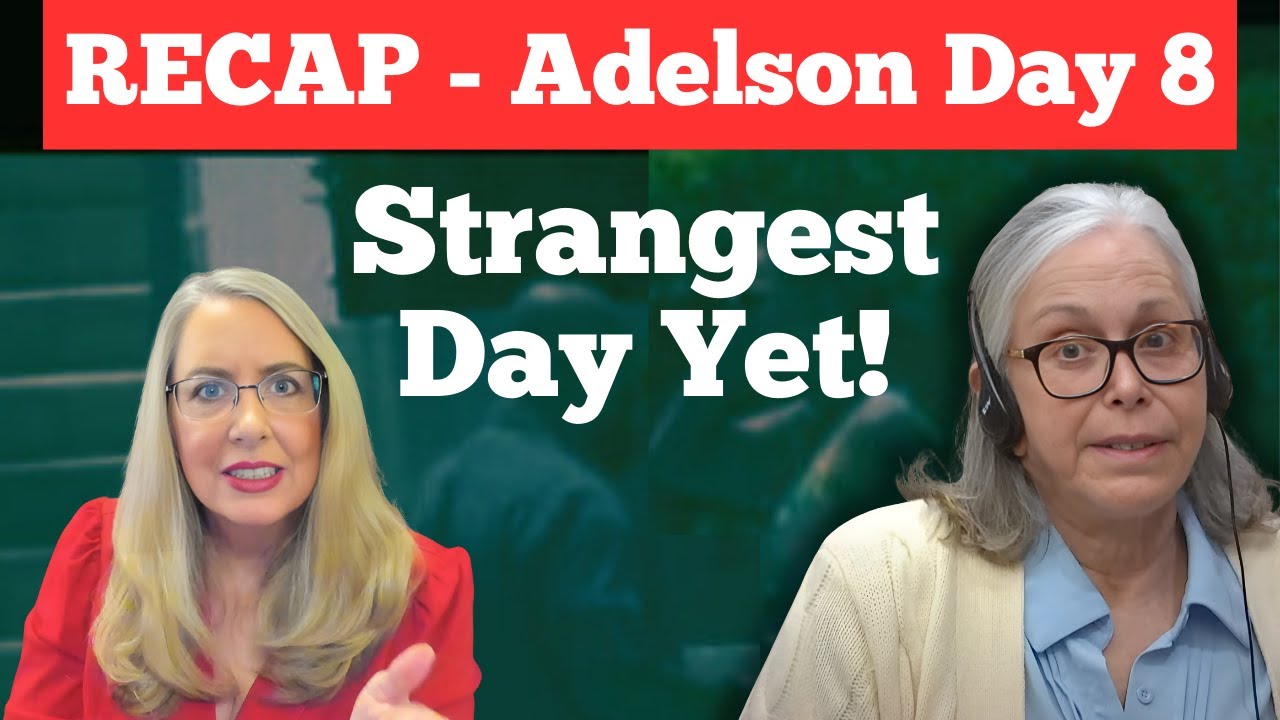 Bizarre Finish as Donna Refuses to Testify!  Donna Adelson Trial Day 8 RECAP