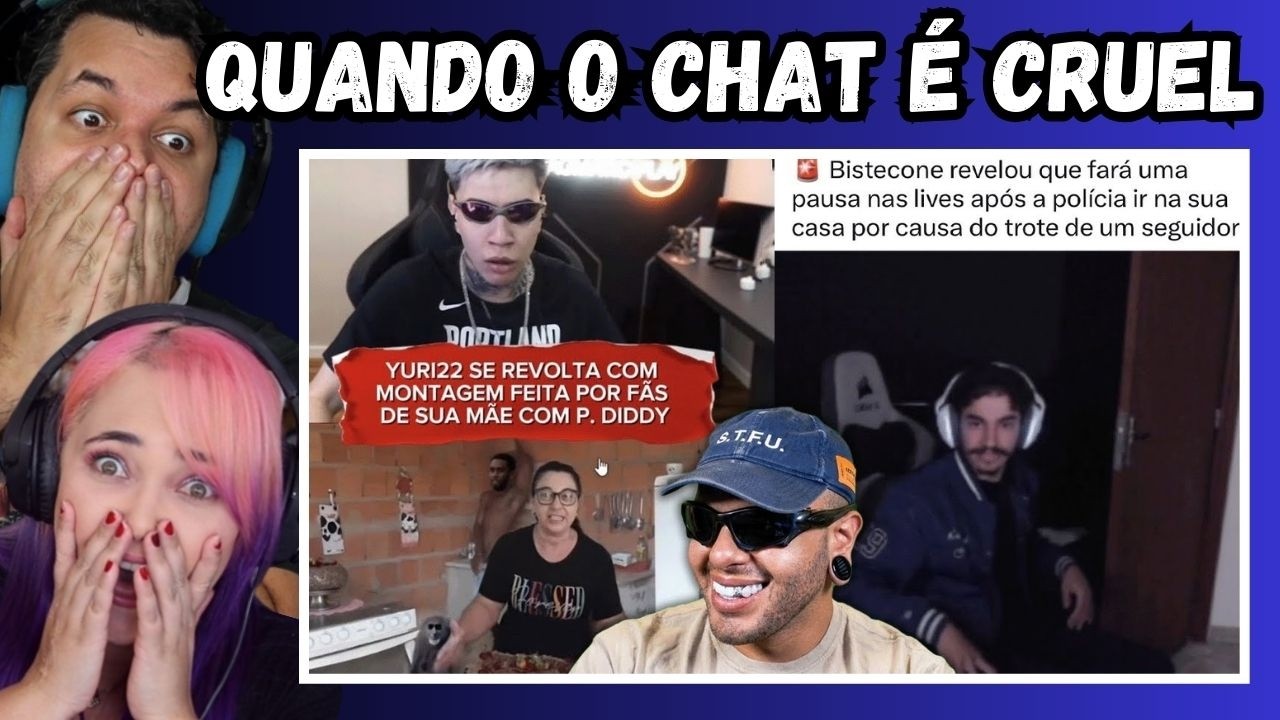 Streamers sofrendo com chat tóxico Maicon Küster // REACT