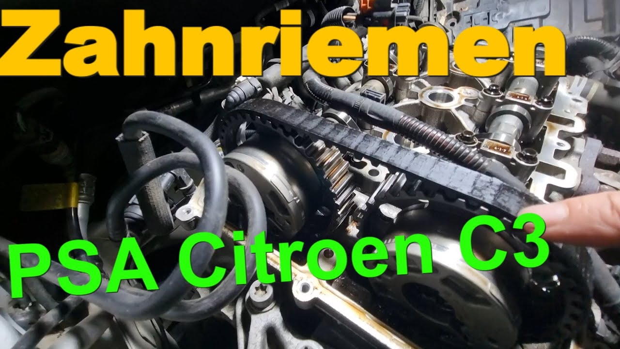 Zahnriemen in Öl Wechsel am Citroen C3 Pure Tech PSA Motoren